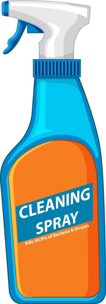 A bottle of cleaning spay on white background vector