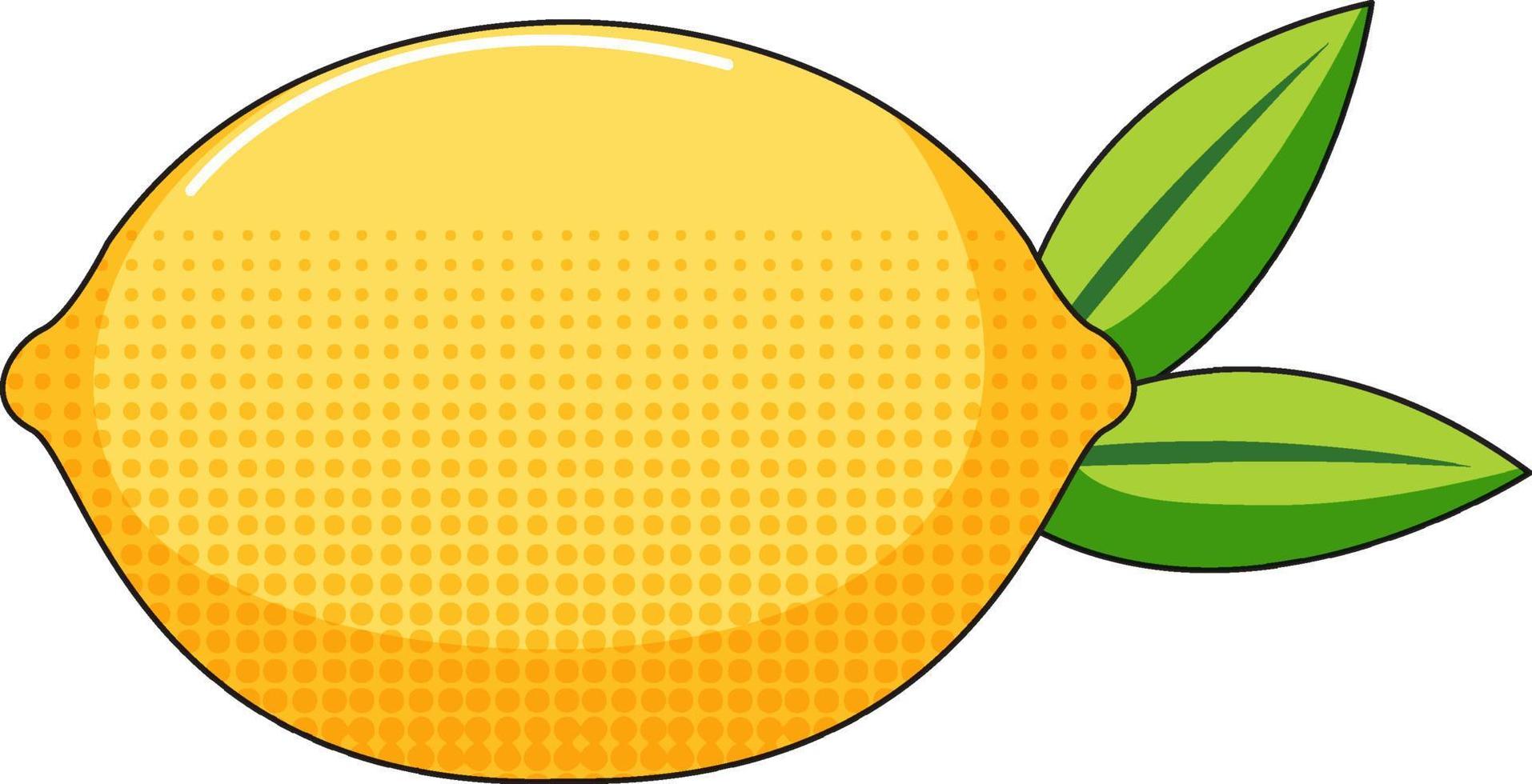 Lemon on white background vector