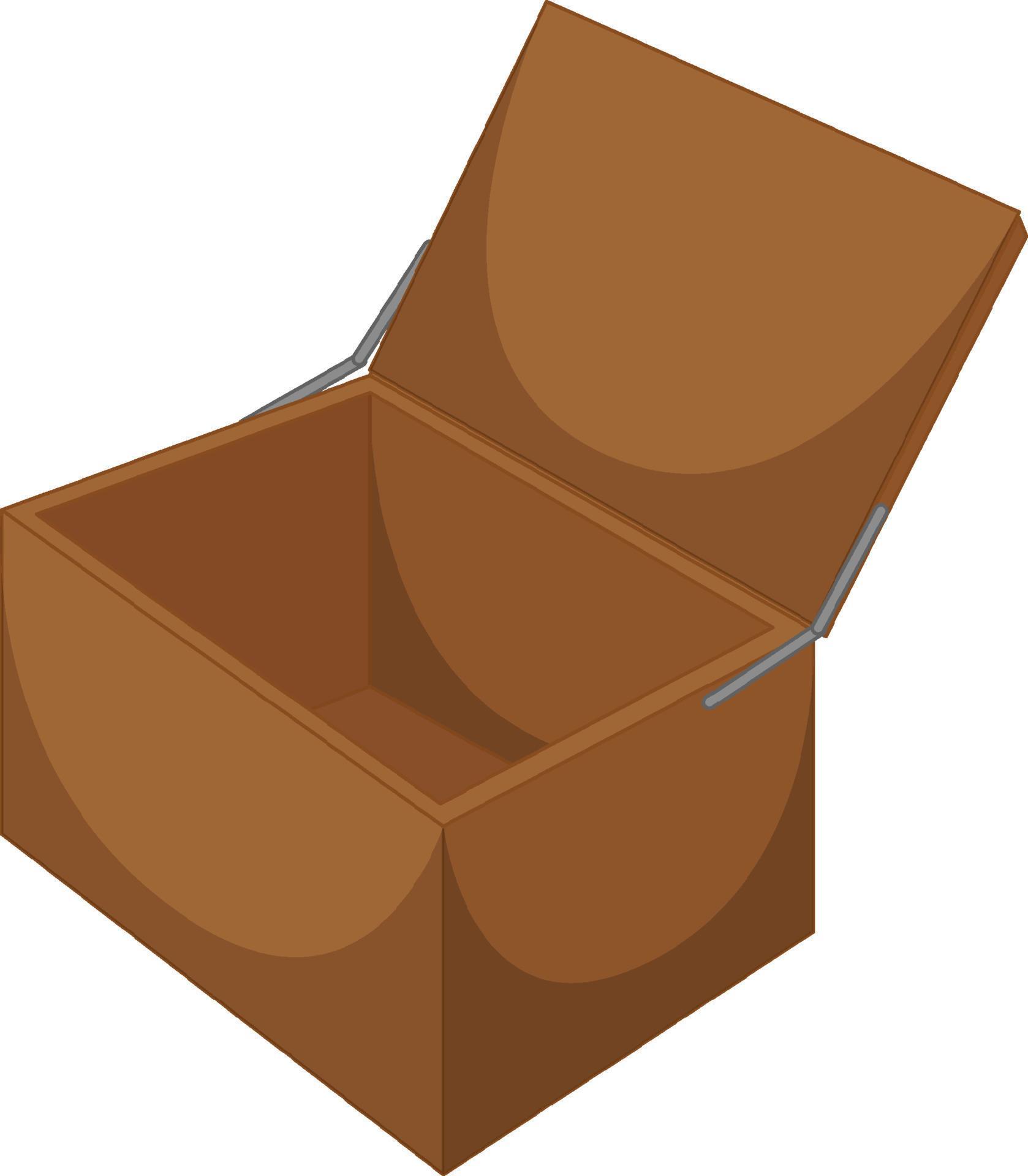 Open box on white background 8191118 Vector Art at Vecteezy