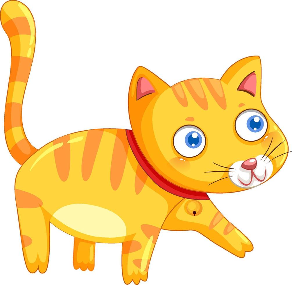 personaje de dibujos animados lindo gato vector