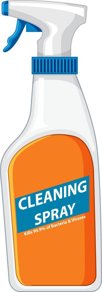 A bottle of cleaning spay on white background vector