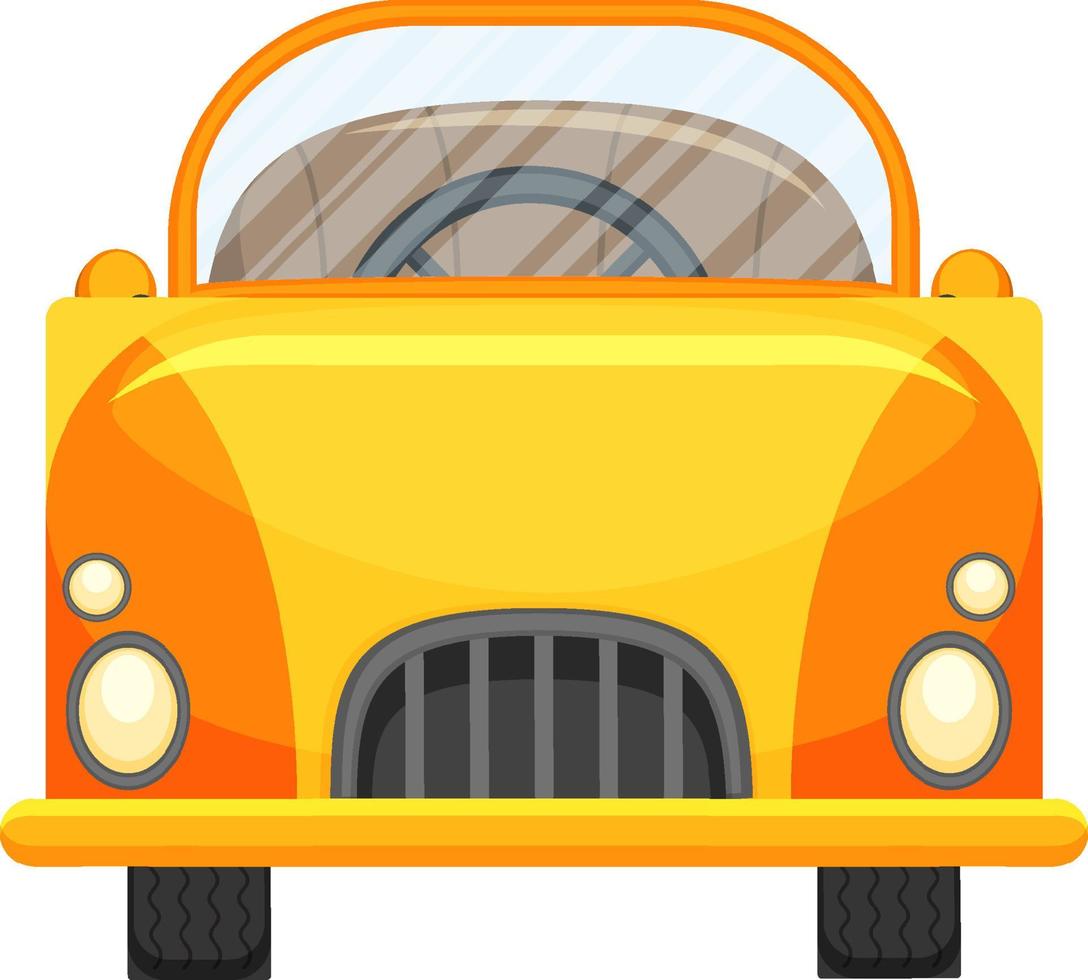 Classic car toy in cartoon design vector