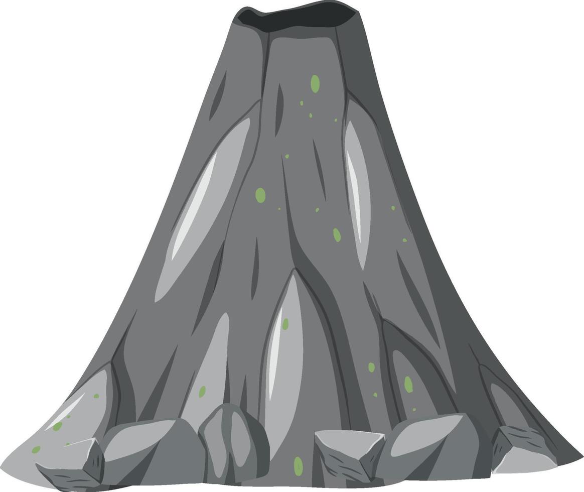 Volcano without lava isolated vector