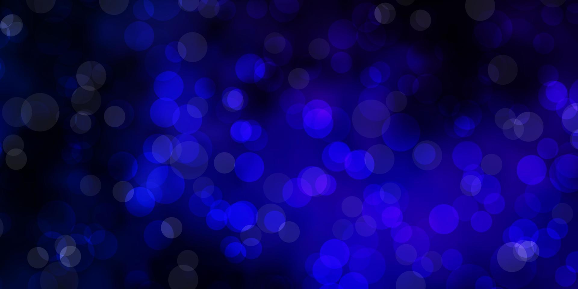 Dark BLUE vector pattern with spheres.