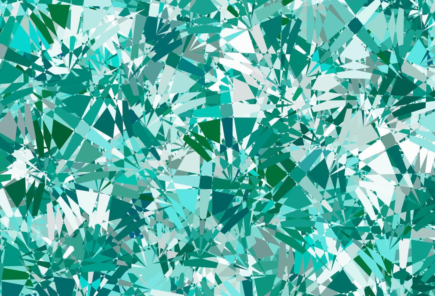 Fondo de vector verde oscuro con triángulos.