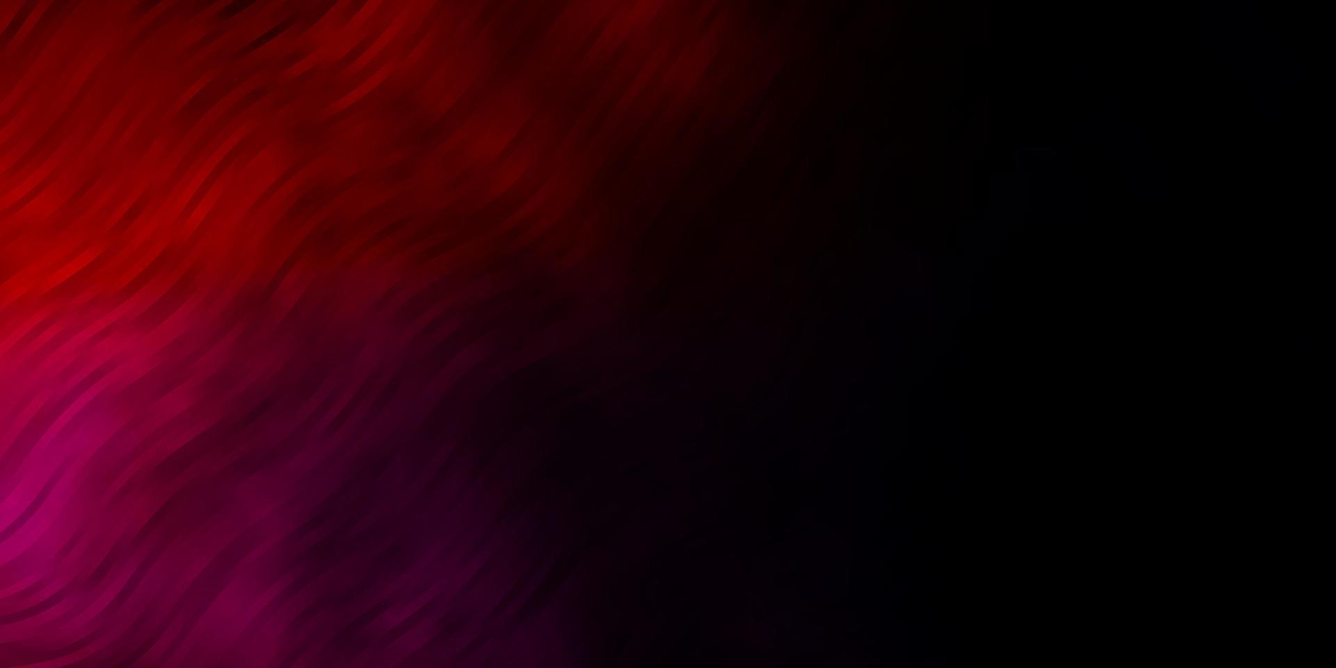 Dark Blue, Red vector backdrop with curves.