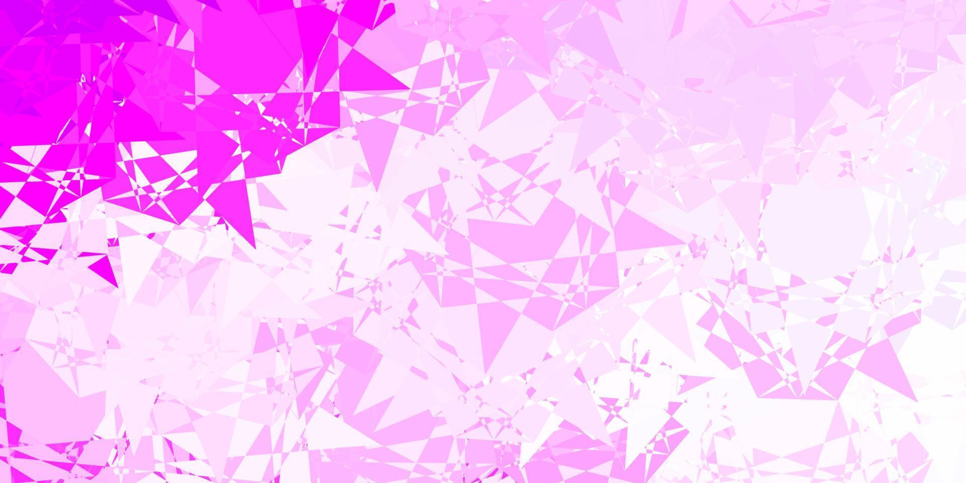 Light Purple vector template with triangle shapes.