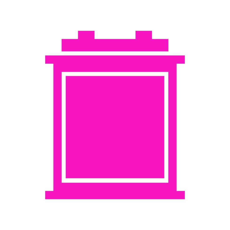 Car battery illustrated on a white background vector