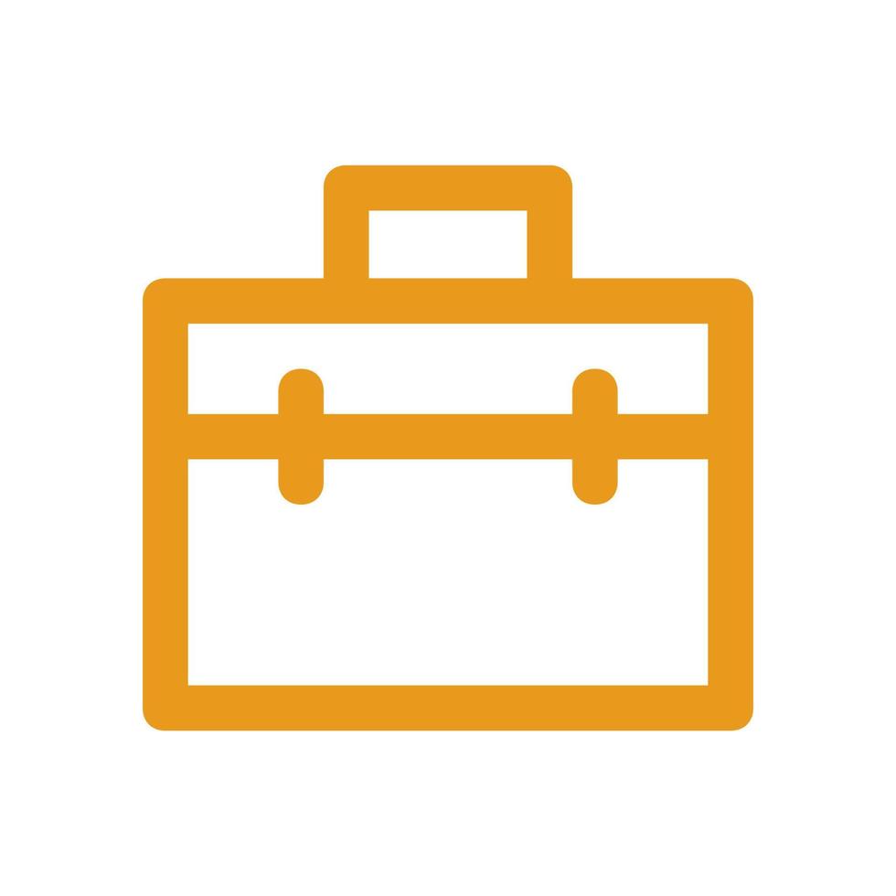 Work suitcase illustrated on a white background vector