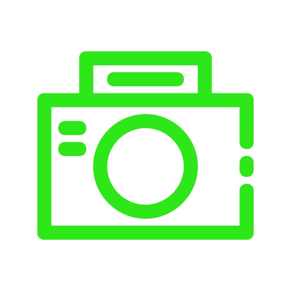 Photo camera illustrated on white background vector