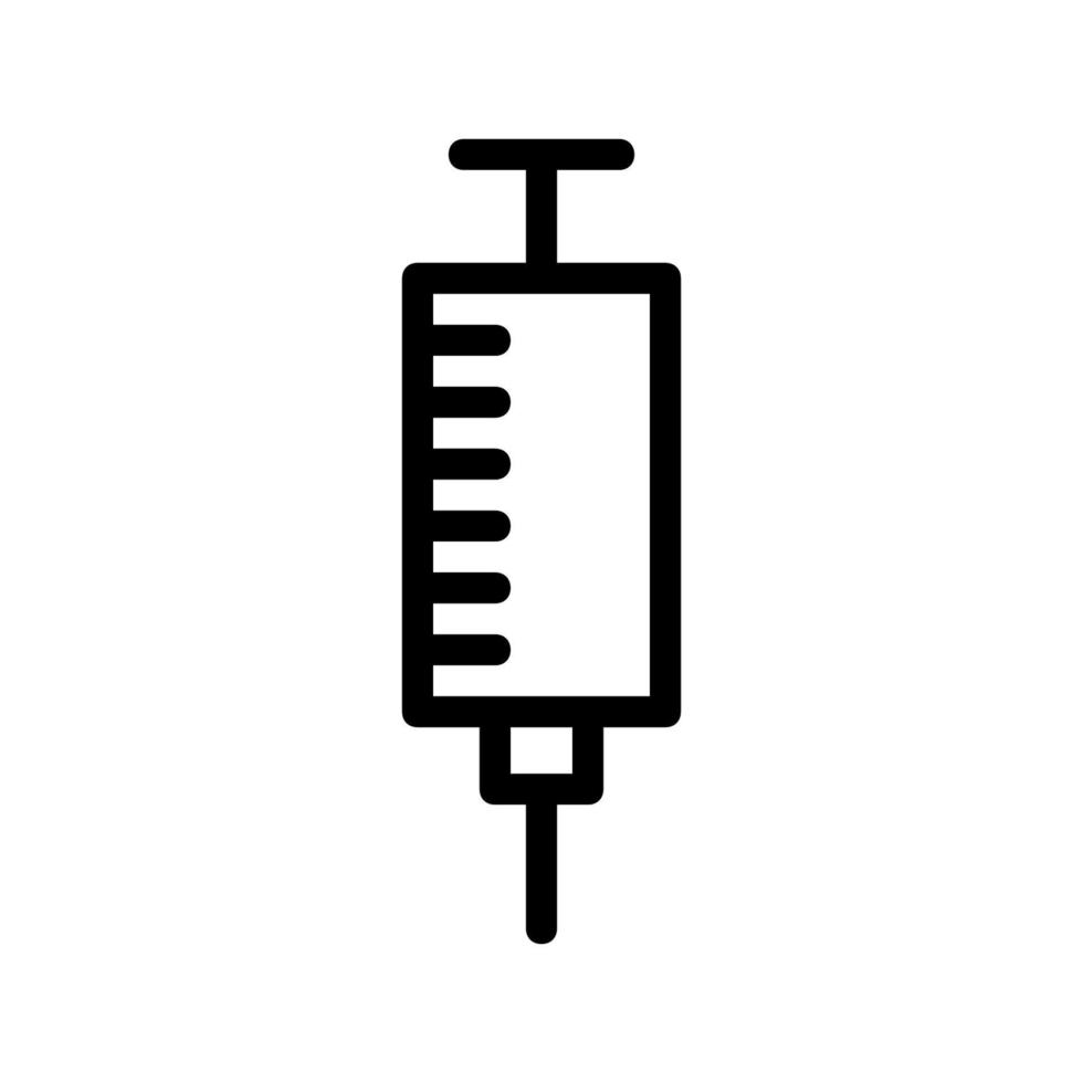 Syringe illustrated on a white background vector