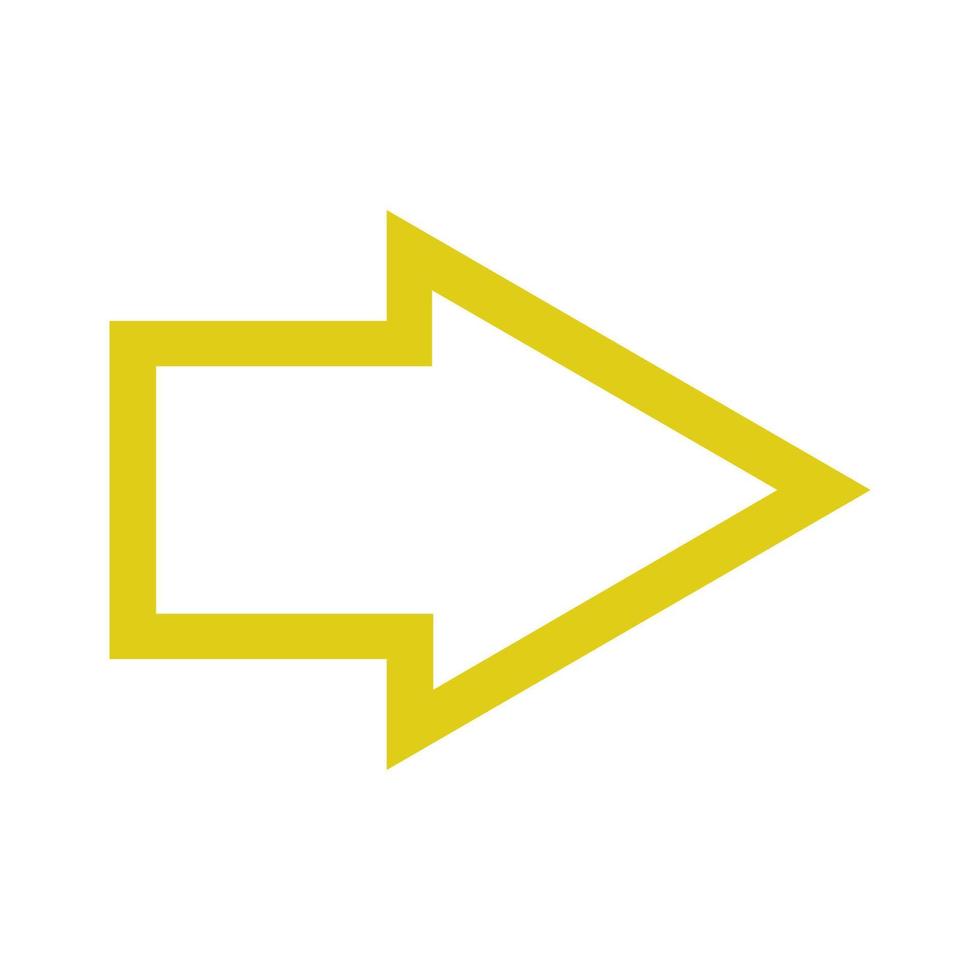 Arrow illustrated on white background vector