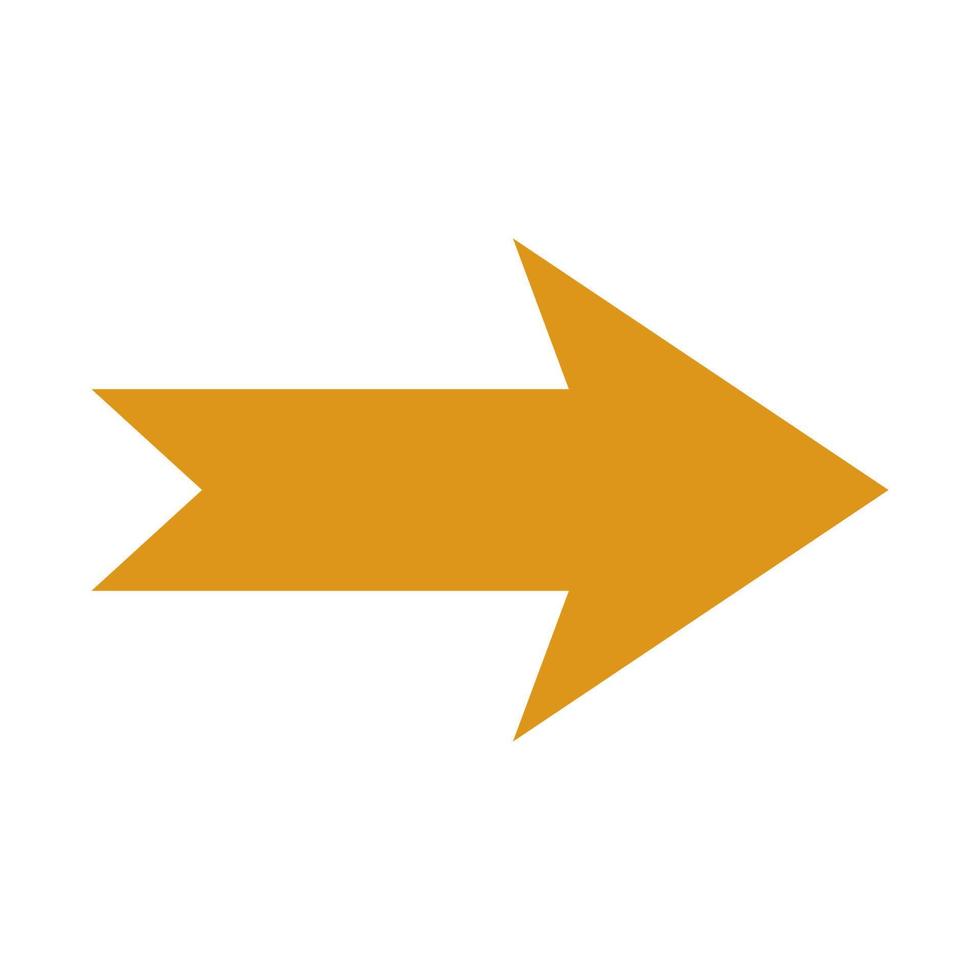 Arrow illustrated on white background vector