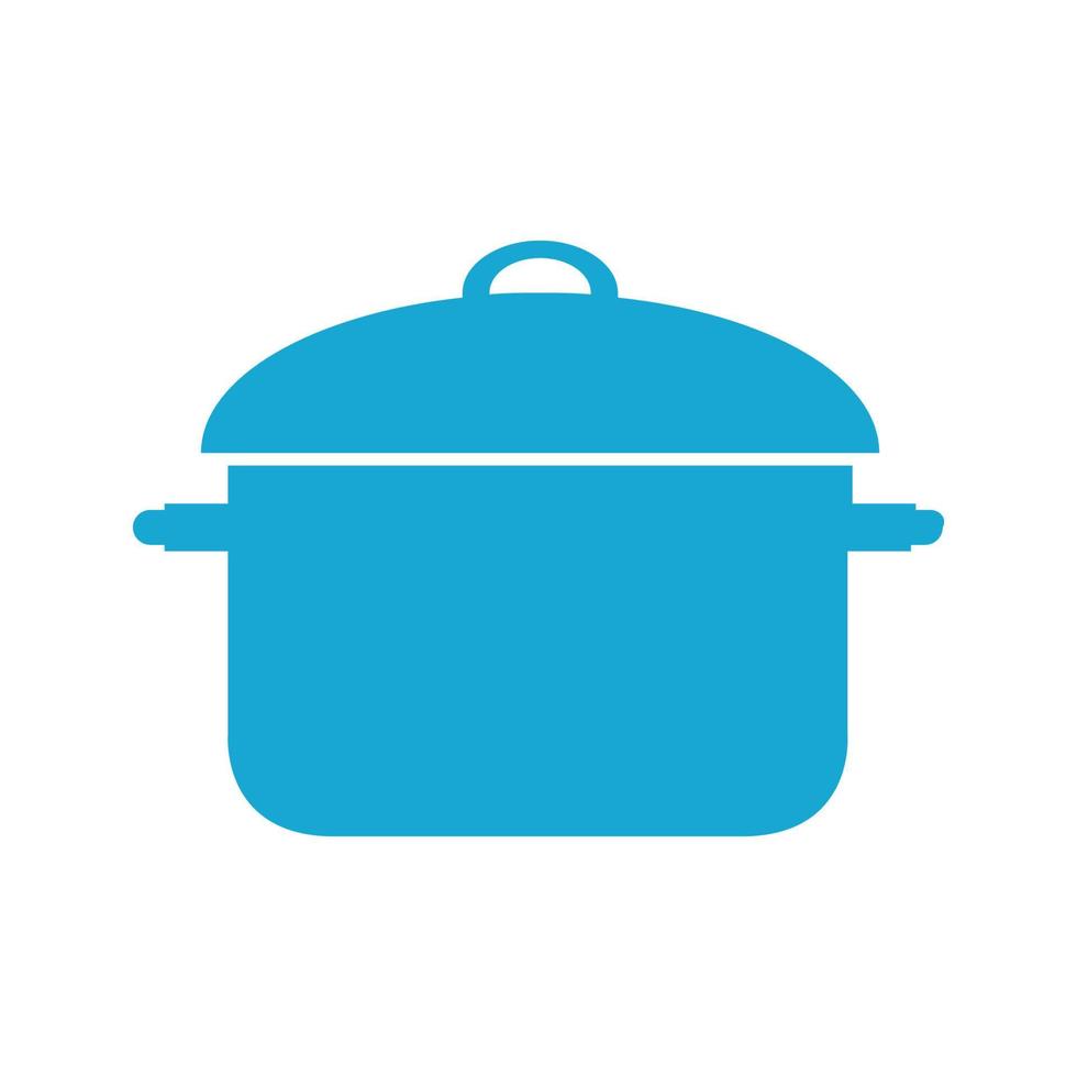Kitchen pot illustrated on a white background vector