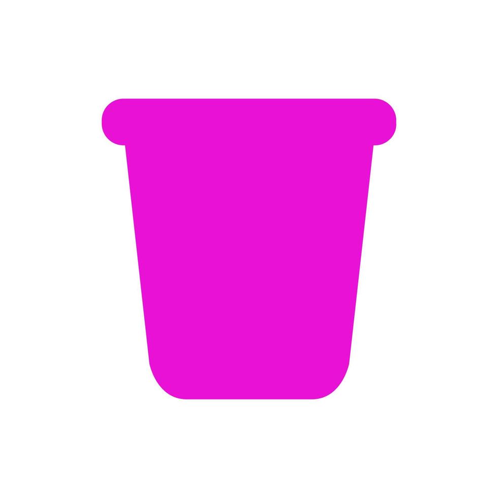 Bucket illustrated on a white background vector