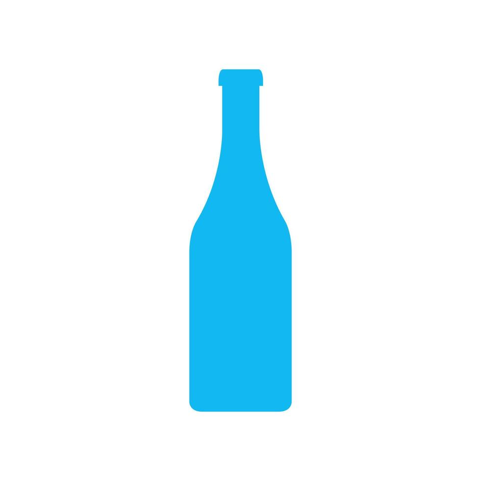 Wine bottle illustrated on a white background vector