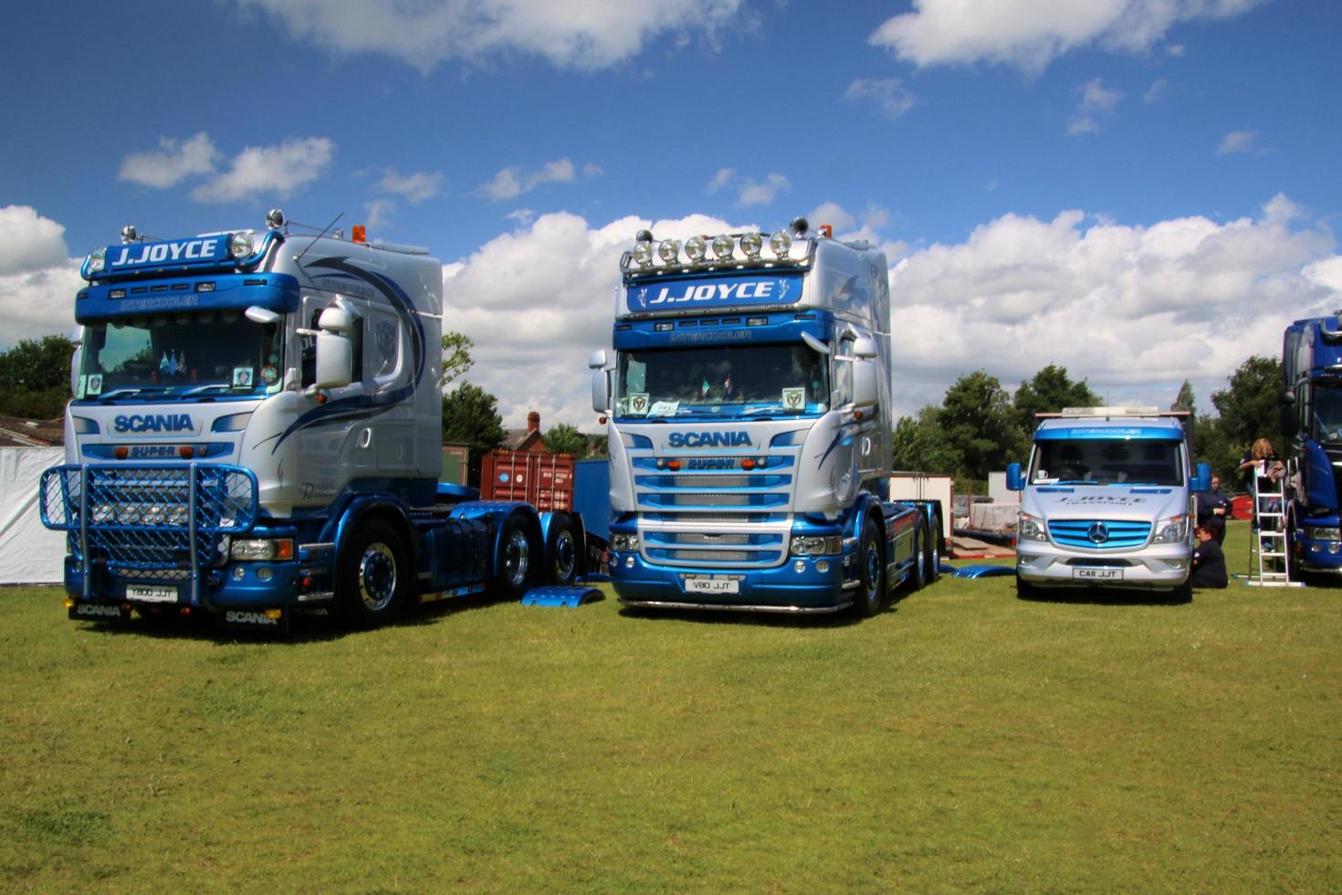 Whitchurch in Shropshire in June 2022. A view of some Trucks at a Truck show photo