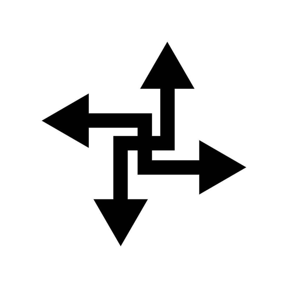 Arrow illustrated on white background vector