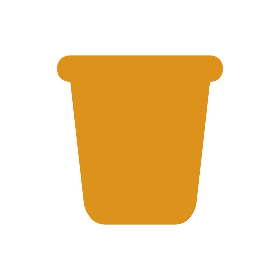 Bucket illustrated on a white background vector