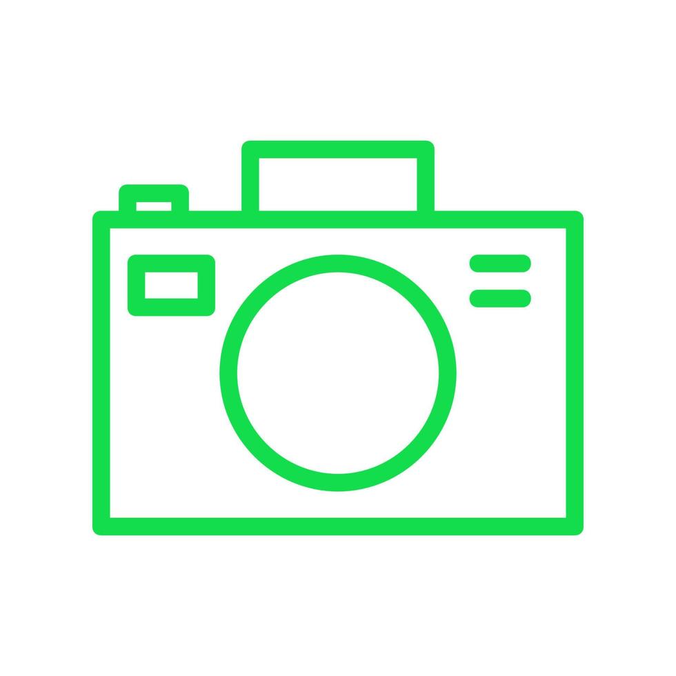 Photo camera illustrated on a white background vector