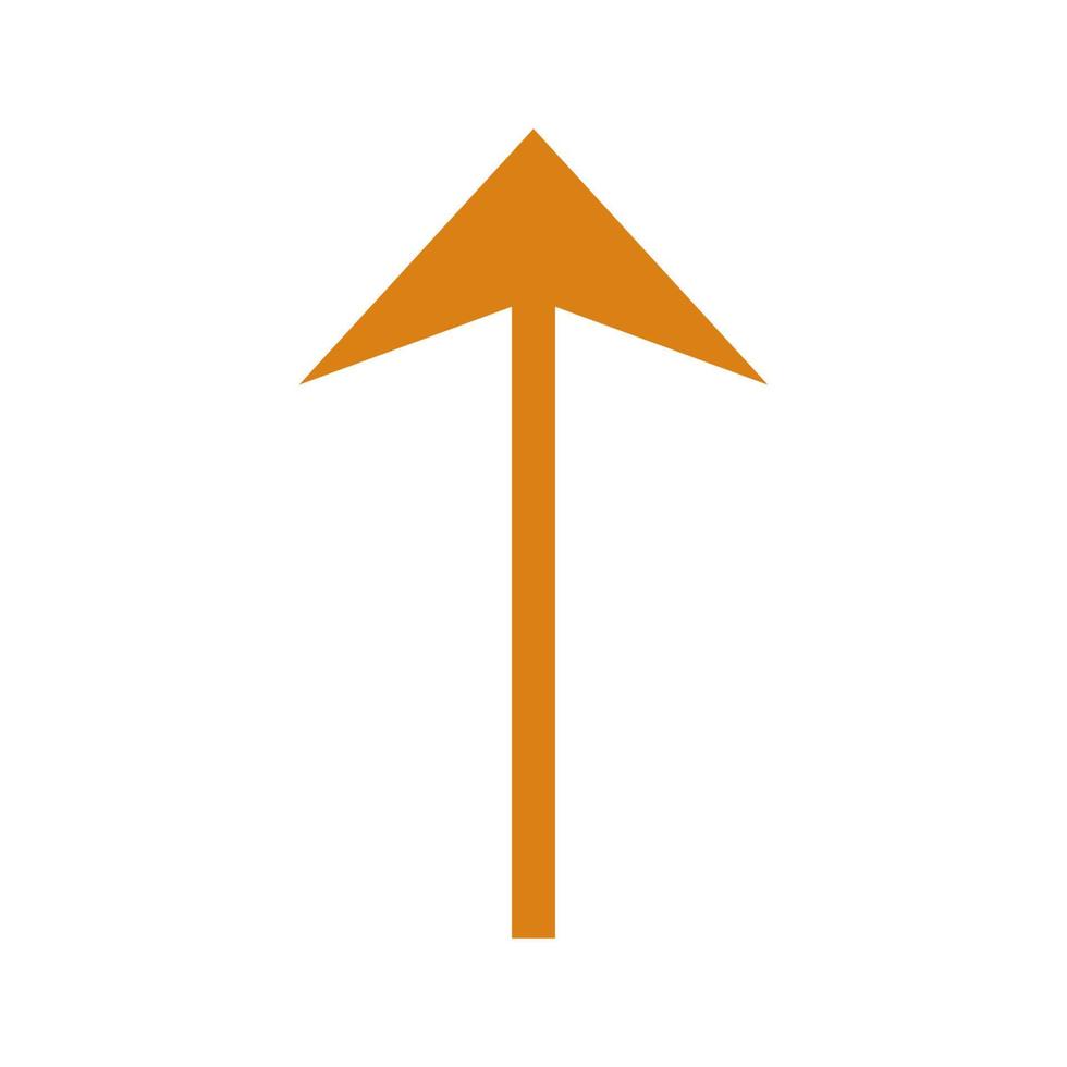 Arrow illustrated on white background vector