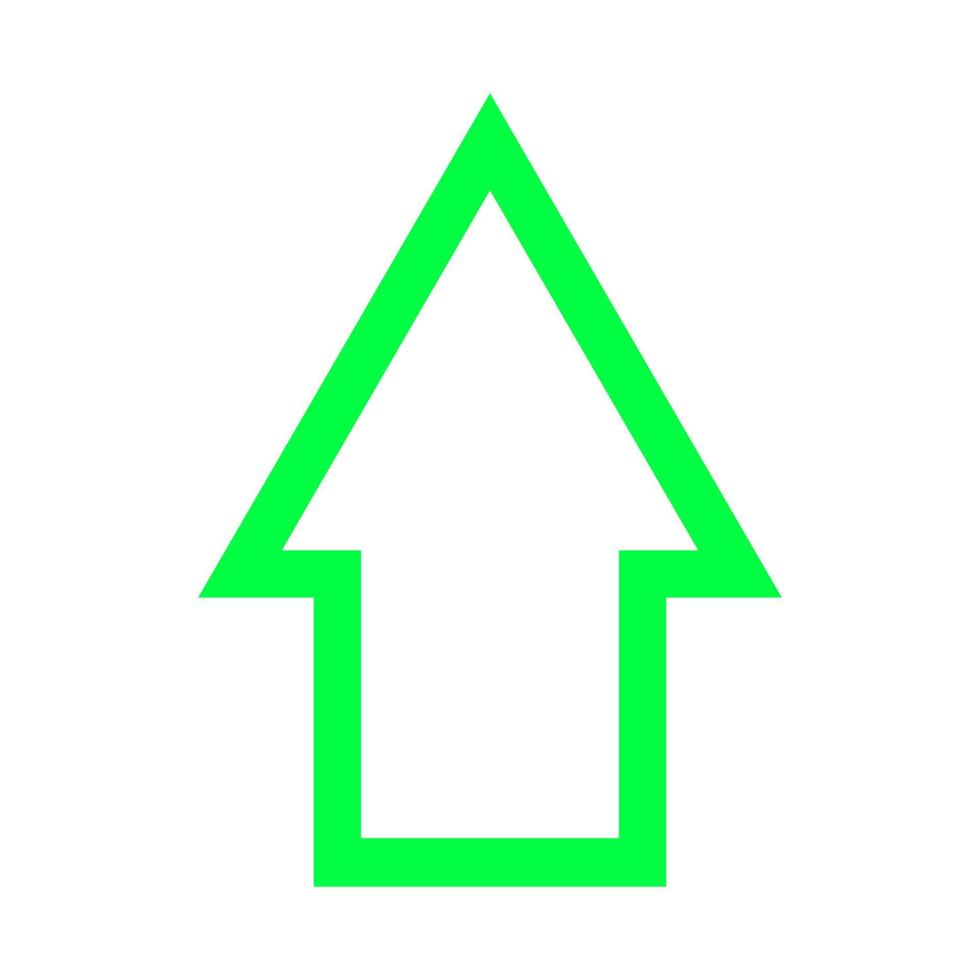 Arrow illustrated on white background vector