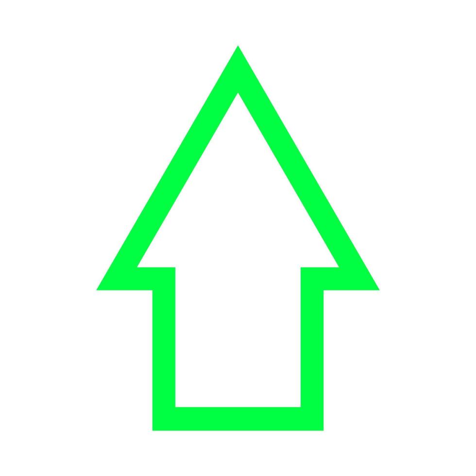 Arrow illustrated on white background vector