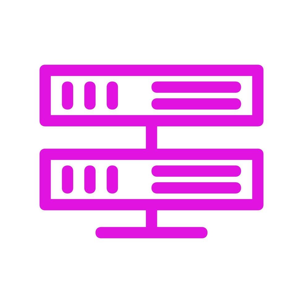 Server illustrated on a white background vector