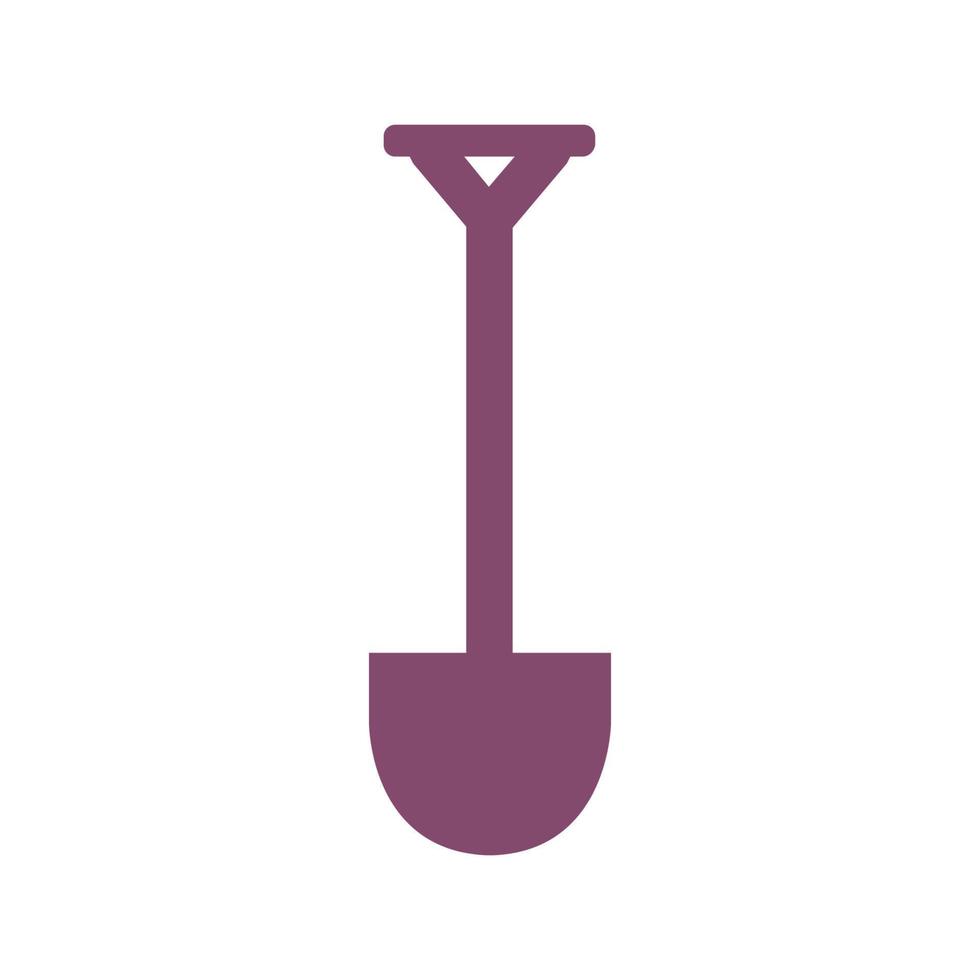 Shovel illustrated on a white background vector