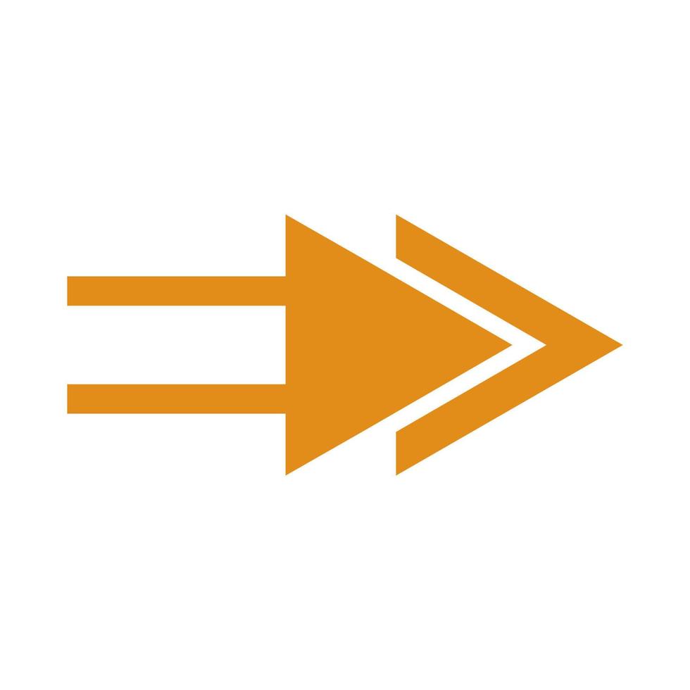 Arrow illustrated on white background vector