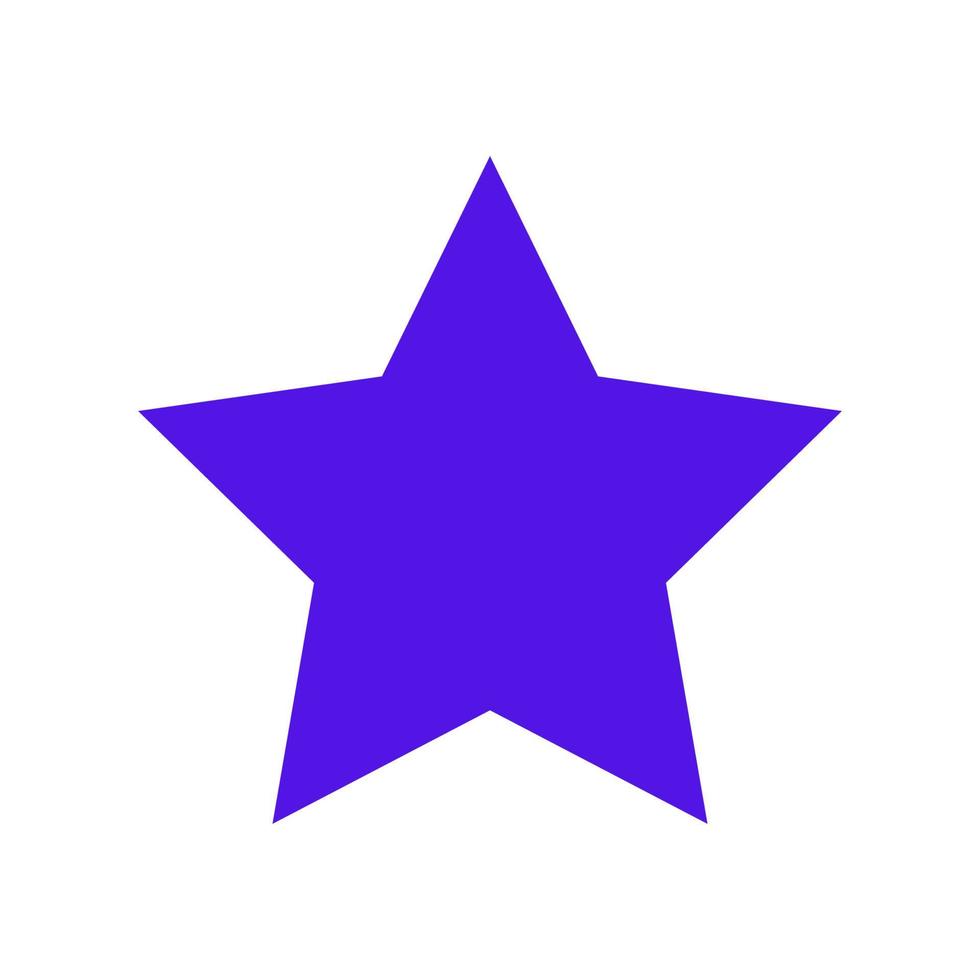 estrella ilustrada sobre un fondo blanco vector