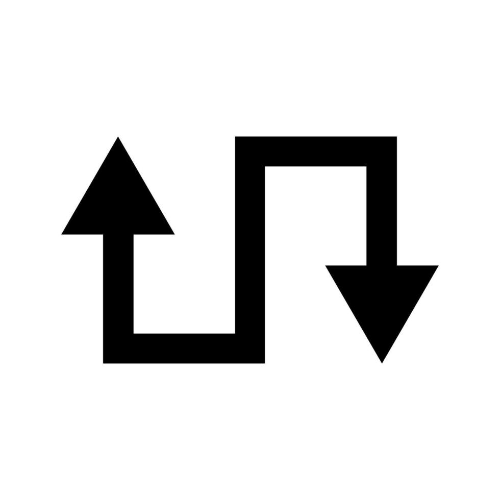 Arrow illustrated on white background vector