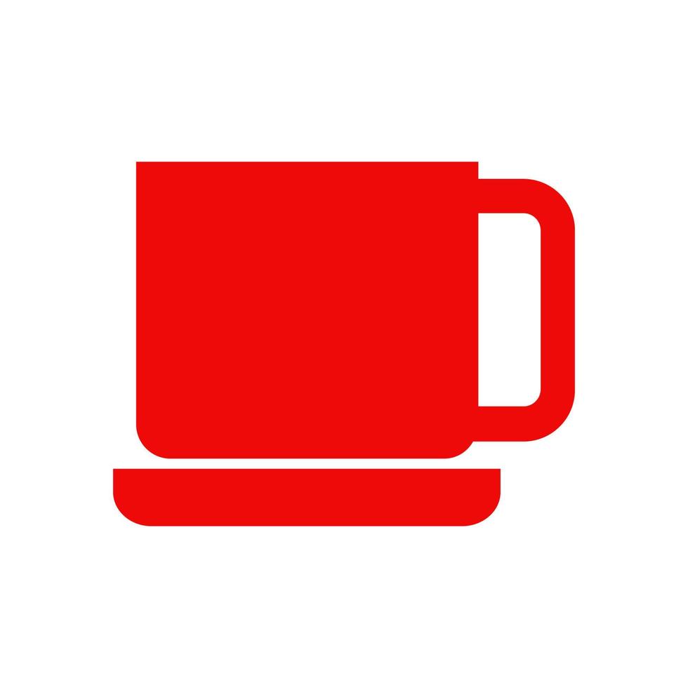 taza de café ilustrada sobre fondo blanco vector