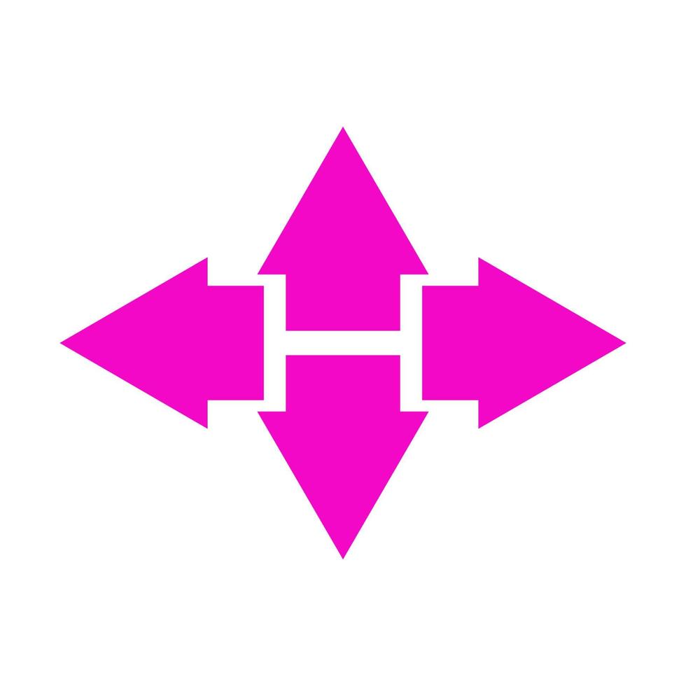 Arrow illustrated on white background vector