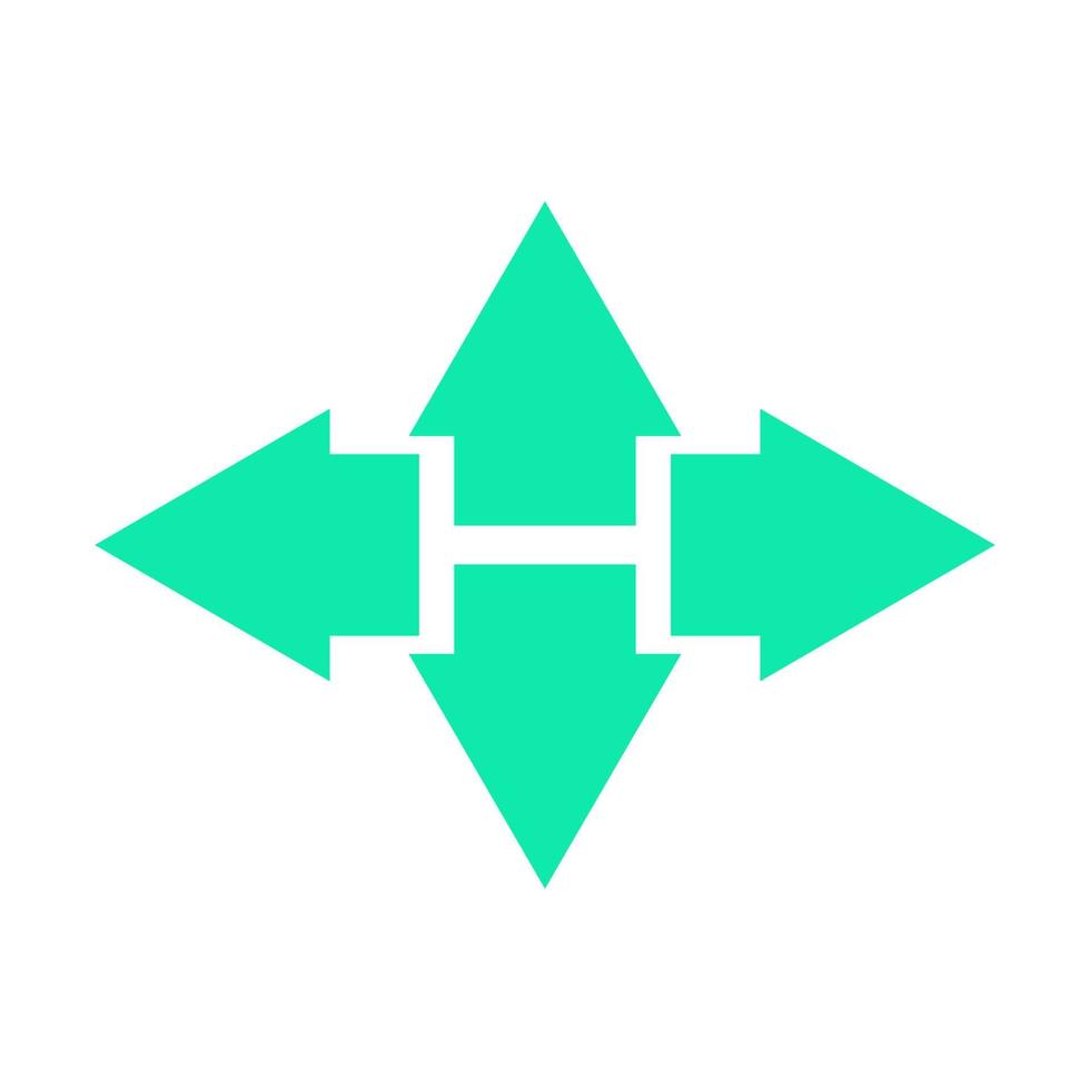 Arrow illustrated on white background vector