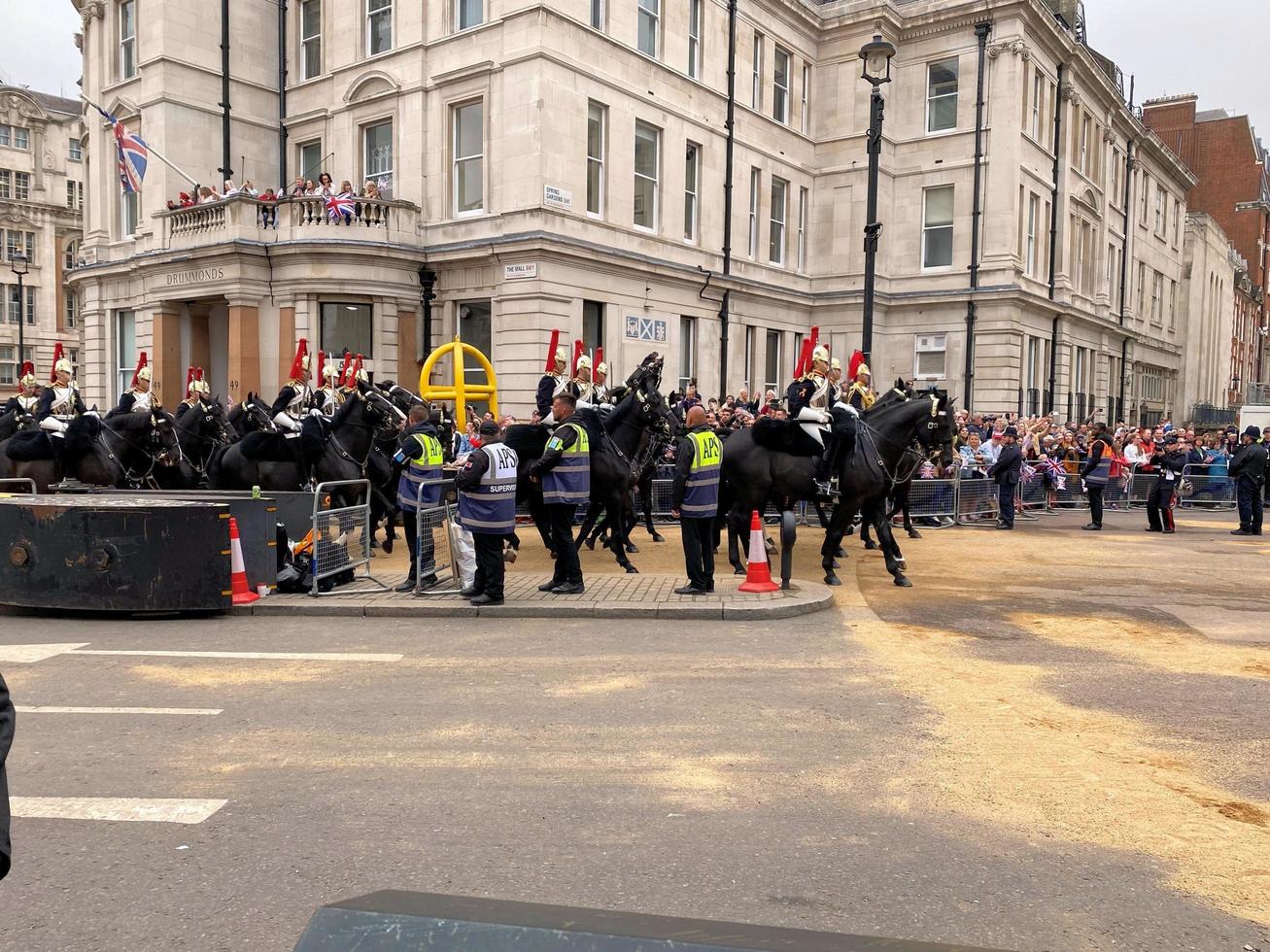 London in the UK in June 2022. A view of the Platinum Jubilee Parade in London photo