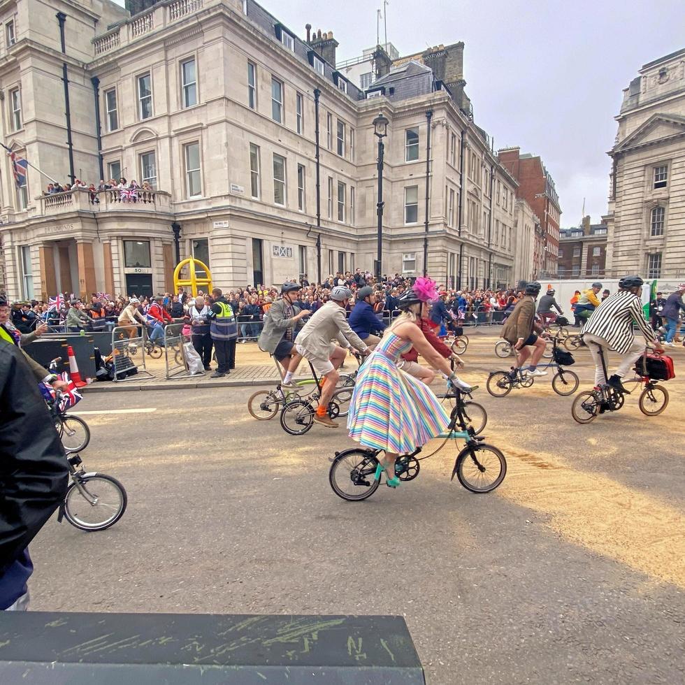 London in the UK in June 2022. A view of the Platinum Jubilee Parade in London photo