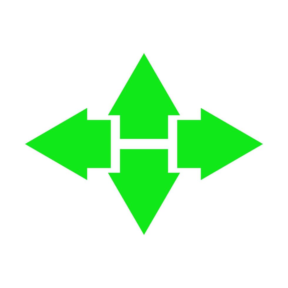 Arrow illustrated on white background vector