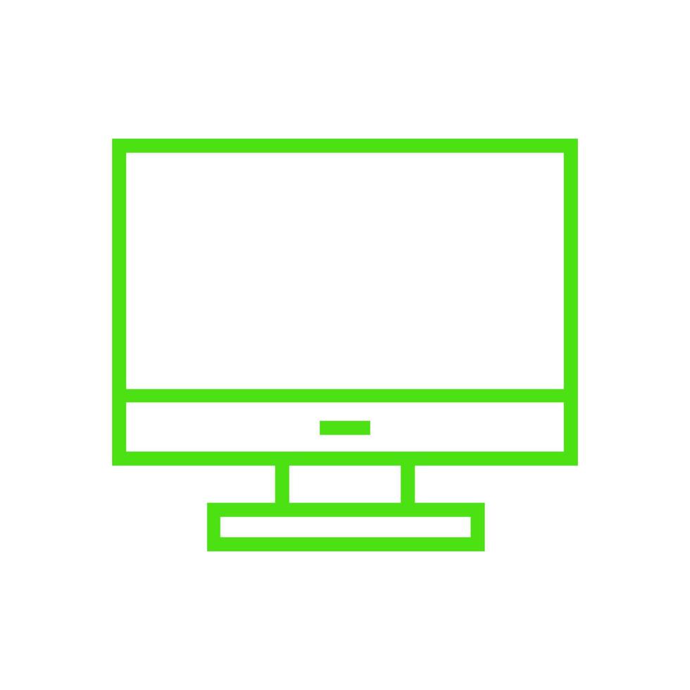 Computer illustrated on white background vector