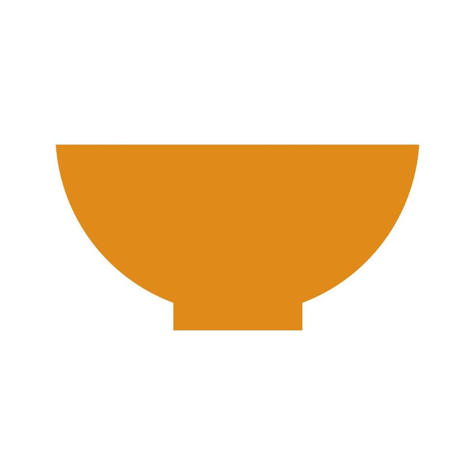 Bowl illustrated on a white background vector