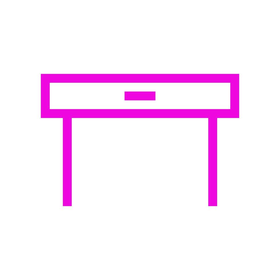 Table illustrated on white background vector