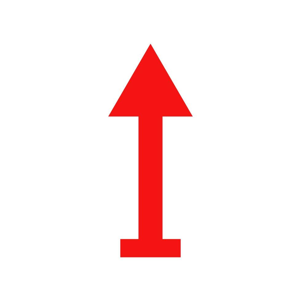 Arrow illustrated on white background vector
