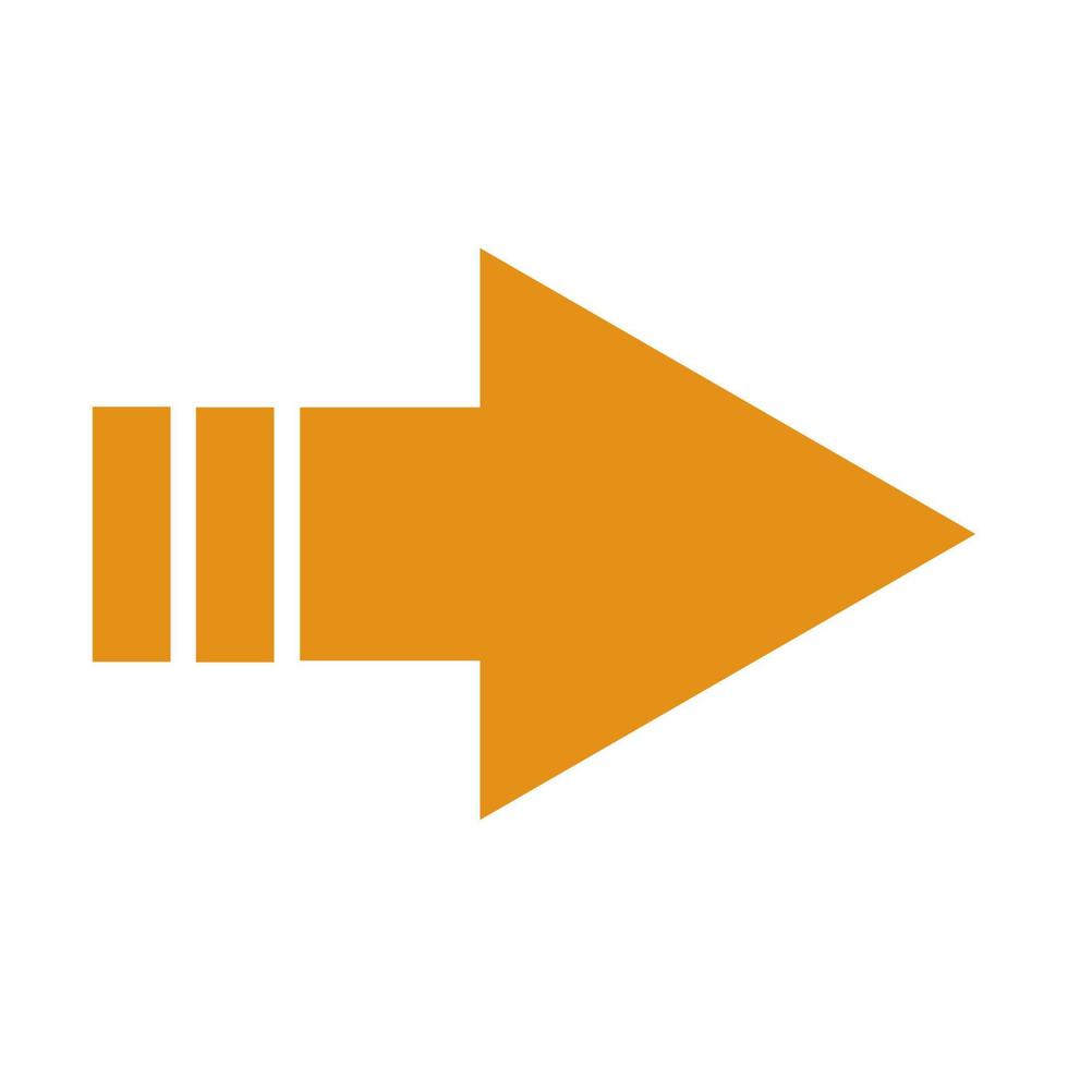 Arrow illustrated on white background vector