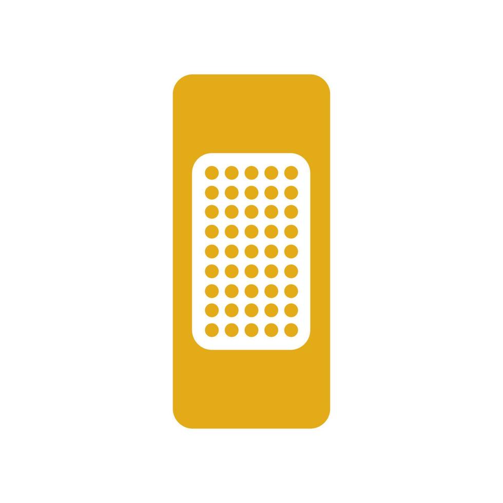 Band-aid illustrated on a white background vector