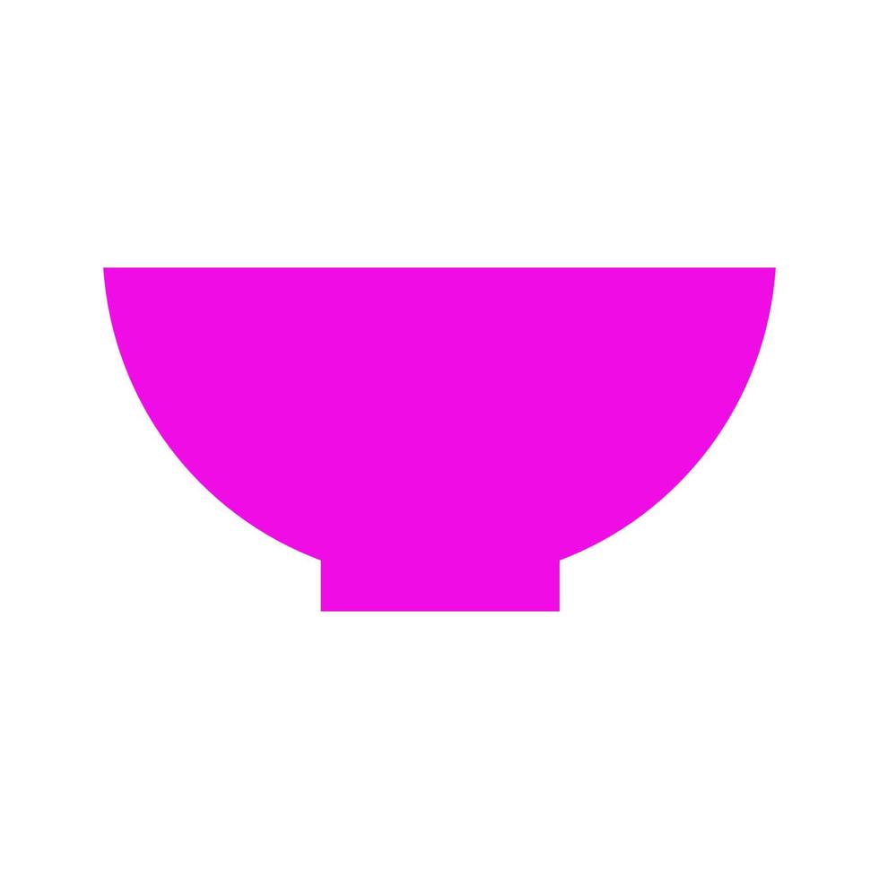 Bowl illustrated on a white background vector