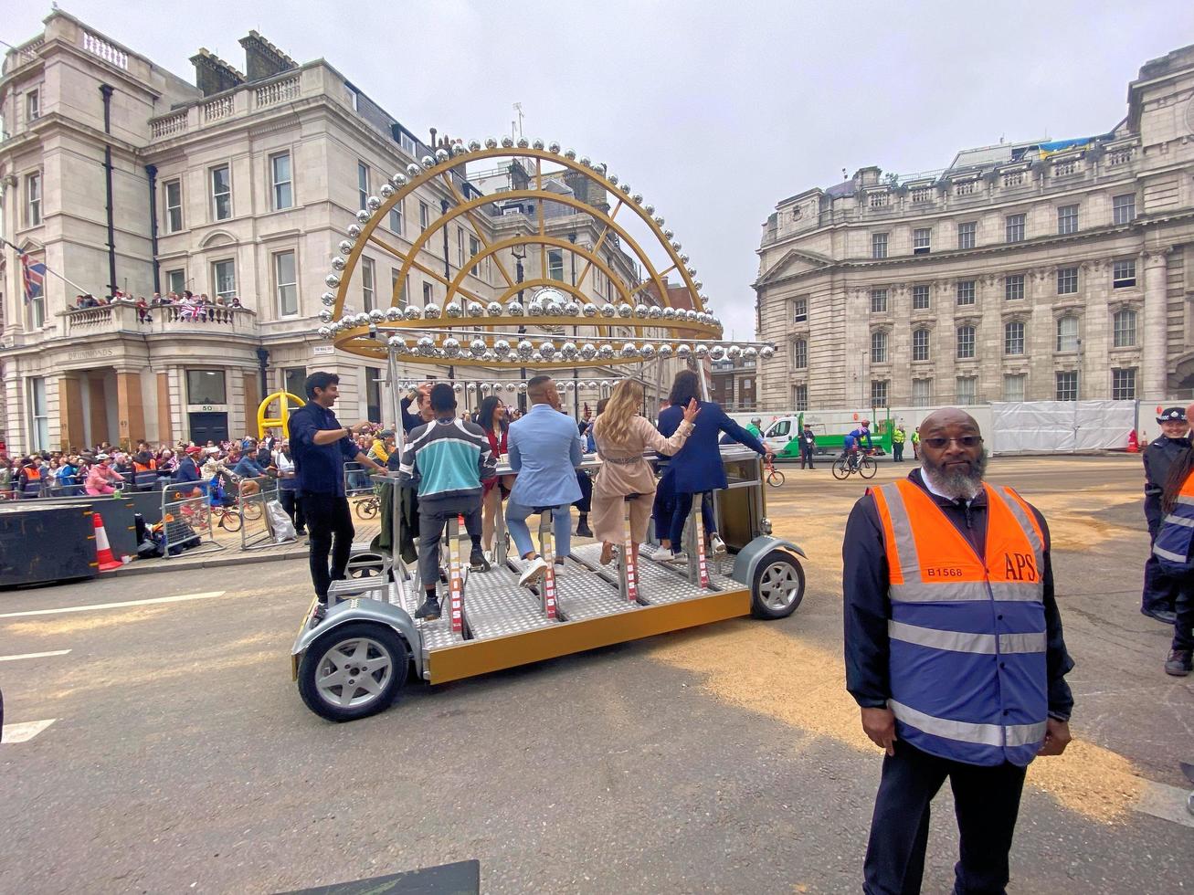 London in the UK in June 2022. A view of the Platinum Jubilee Parade in London photo