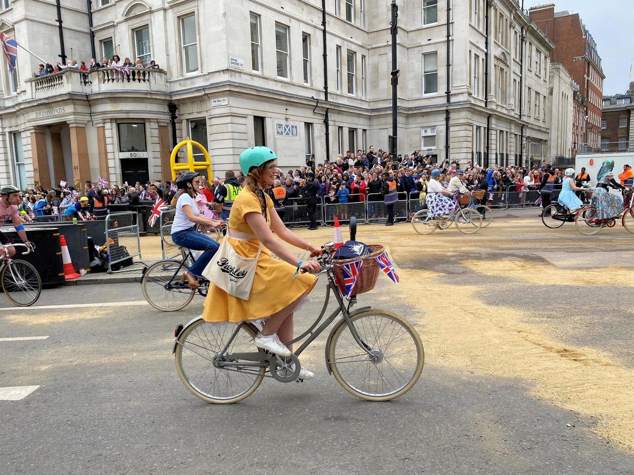 London in the UK in June 2022. A view of the Platinum Jubilee Parade in London photo