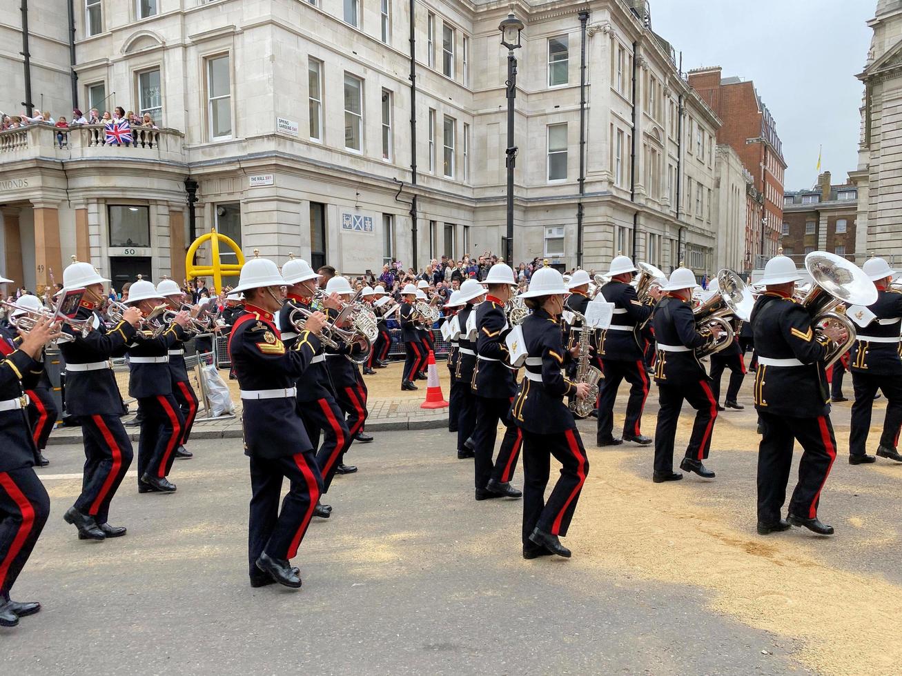 London in the UK in June 2022. A view of the Platinum Jubilee Parade in London photo