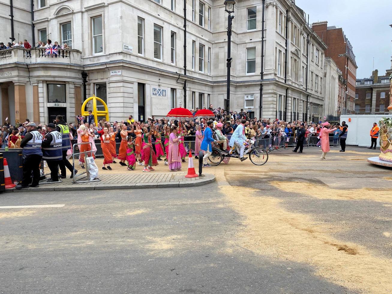 London in the UK in June 2022. A view of the Platinum Jubilee Parade in London photo