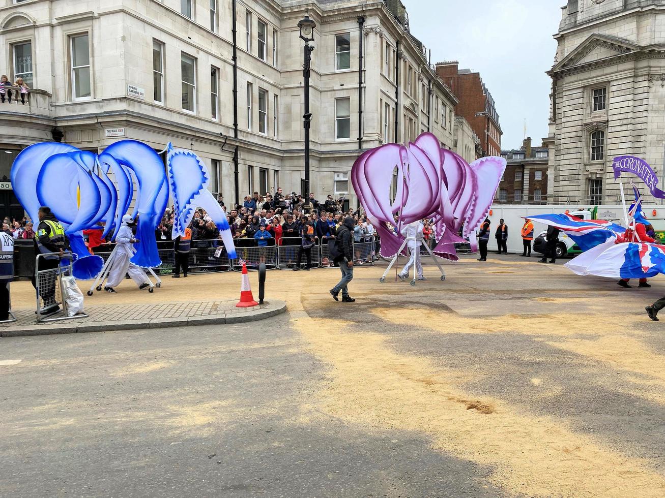 London in the UK in June 2022. A view of the Platinum Jubilee Parade in London photo